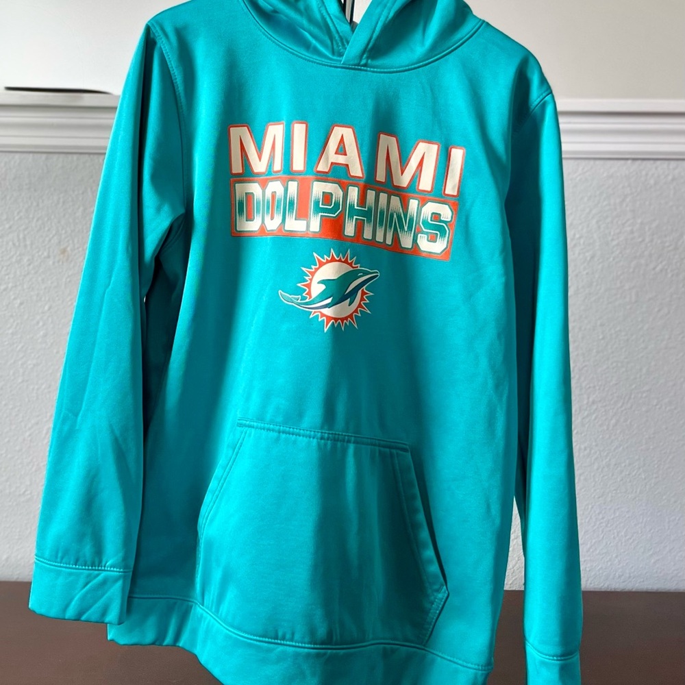 NFL Blue Sweatshirt Miami Dolphins Hoodie